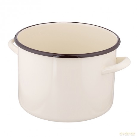 Garnek Prosty 7,5l Śr.24cm Wys.17cm Krem