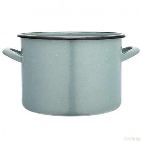 Garnek Prosty 7,5l Śr.24cm Wys.17cm Szałwiowy Nakrapiany