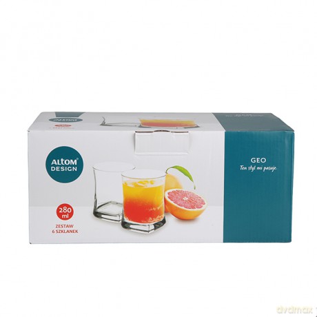 Geo Kpl.6 Szklanek Niskich 280ml