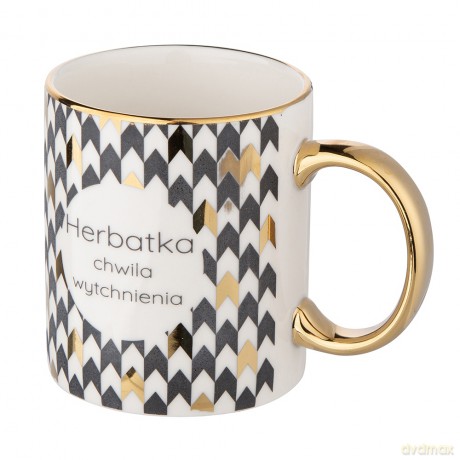 Gold Dream Kubek Prosty Nbc 250 Ml Ze Złotym Uchem Dek. Herbatka
