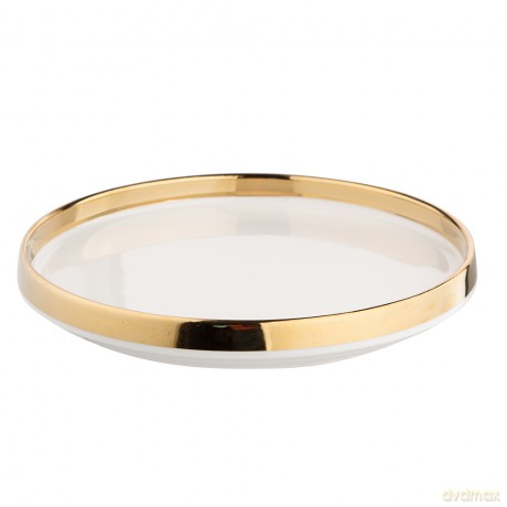 Gold Dream Półmisek Okrągły Do Serwowania Nbc 21 cm Kremowy