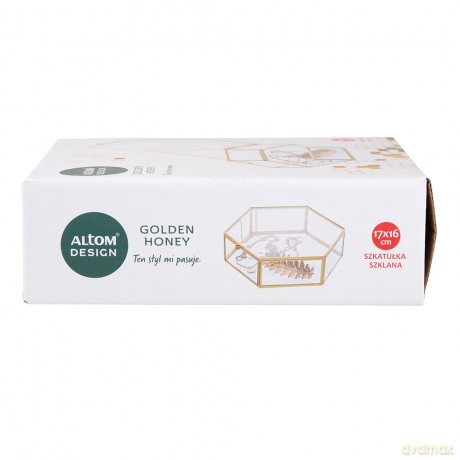 Golden Honey Szkatułka Szklana 17x16 cm (Color Box)