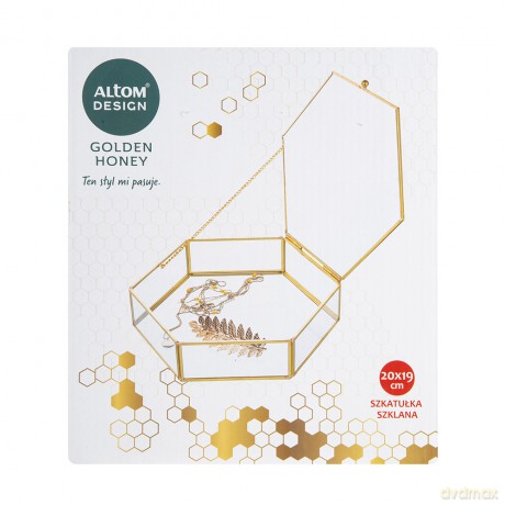 Golden Honey Szkatułka Szklana 20x19 cm (Color Box)