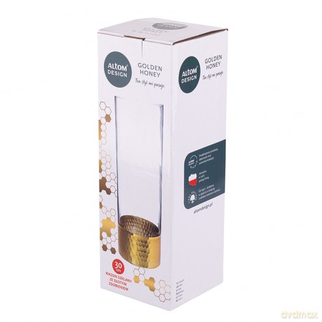 Golden Honey Wazon Szklany H-30 cm (Color Box)