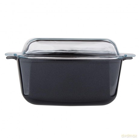 Impact Naczynie Żaroodporne z Powłoką Non-Stick I Pokrywą Kwadratowe 2,5 L 26x22x12 cm