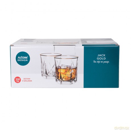 Jack Gold Kpl.6 Szklanek 330ml