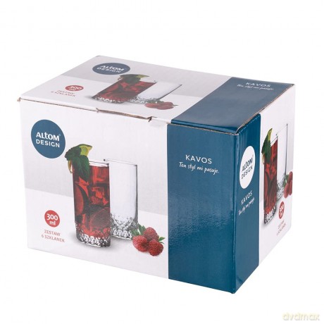 Kavos Kpl.6 Szklanek Wysokich 300ml