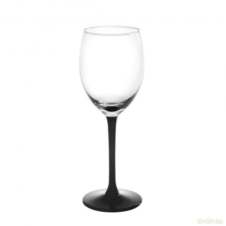 Kieliszek Wino Białe 250ml Czarna Nóżka