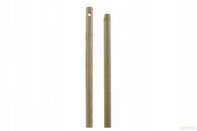 Kij Drewniany 120cm Lakierowany z Gwintem Metalowym (300/2093)