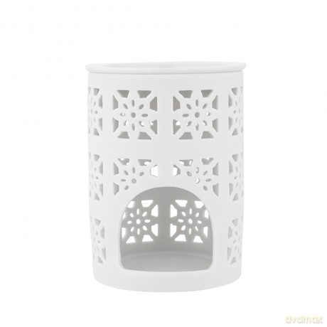 Kominek Porcelanowy Zapachowy Dek. Kwadraty 8,5x8,5x12 cm