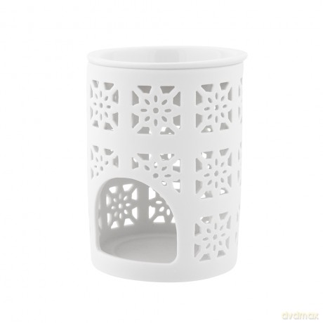 Kominek Porcelanowy Zapachowy Dek. Kwadraty 8,5x8,5x12 cm