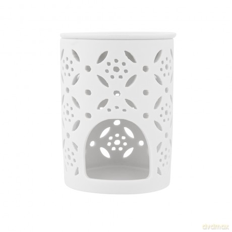 Kominek Porcelanowy Zapachowy Dek. Kwiaty 8,5x8,5x12 cm