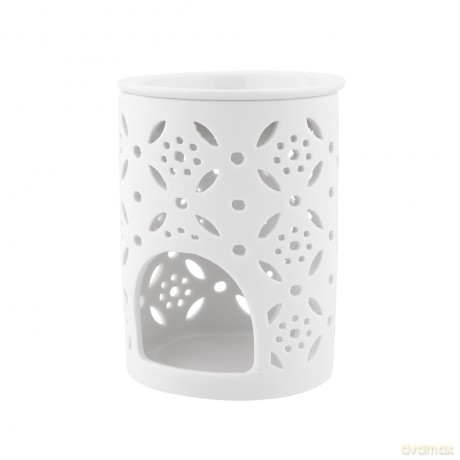 Kominek Porcelanowy Zapachowy Dek. Kwiaty 8,5x8,5x12 cm