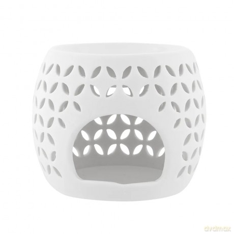 Kominek Porcelanowy Zapachowy Dek. Listki 10,5x10,5x8,5 cm