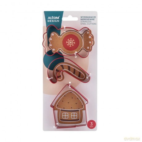 Komplet 3 Wykrawaczy Nierdzewnych Christmas Sweets