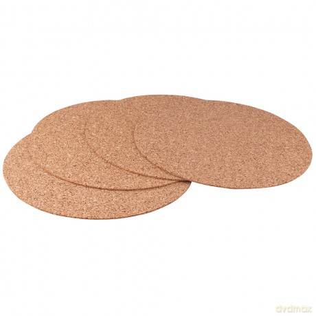 Komplet 4 Podkładek Okrągłych Śr.30cm Korek Naturalny