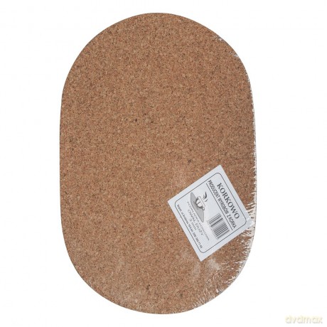Komplet 4 Podkładek Owalnych 40x29cm Korek Naturalny