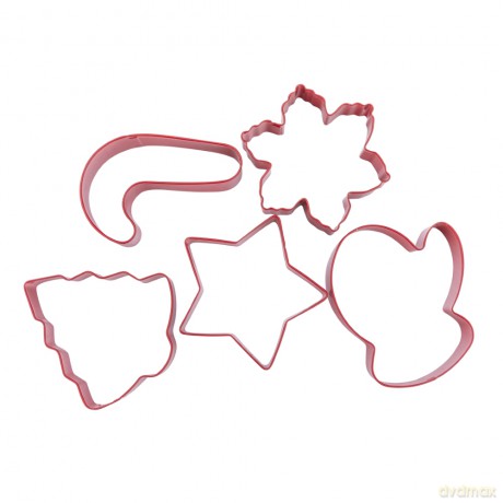 Komplet 6 Wykrawaczy Nierdzewnych Christmas Cookies