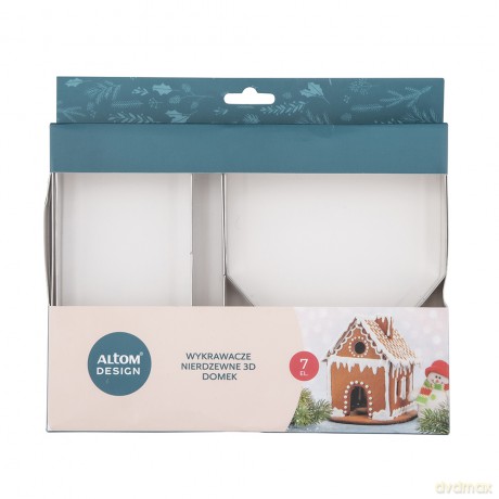 Komplet 7 Wykrawaczy Nierdzewnych 3d Domek