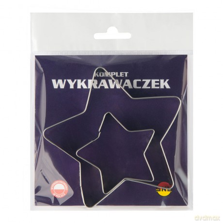 Komplet 2 Wykrawaczy Do Ciastek Mała + Duża (162-76/19)
