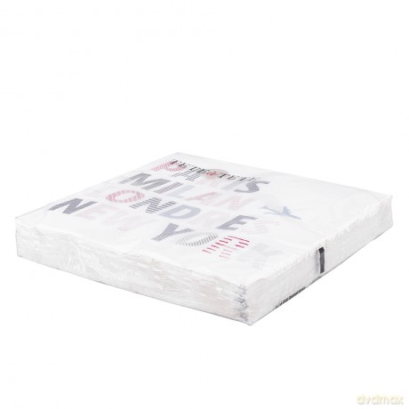 Komplet 20 Serwetek Papierowych 33x33cm Miasta (Tl202300) R