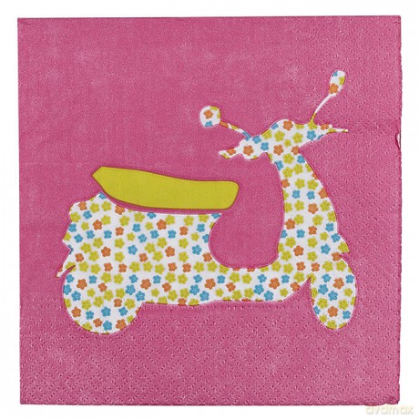 Komplet 20 Serwetek Papierowych 33x33cm Motor (Tl202700) R
