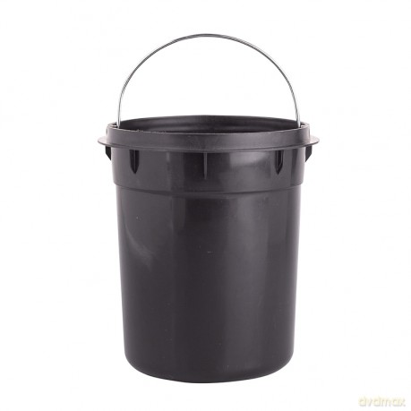 Kosz Łazienkowy Metalowy z Bambusową Pokrywą I Plastikowym Wkładem 17x17x24,5 cm (Łazienka)