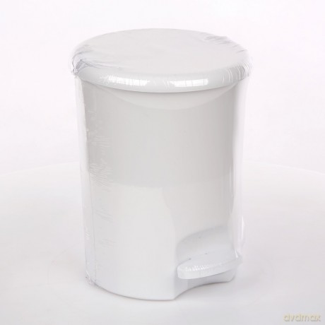 Kosz Omega 5l z Pedałem Biały (4407)