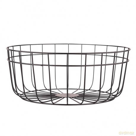 Koszyk Na Owoce Metalowy Okrągły 25x25x10 cm (Altomdesign)
