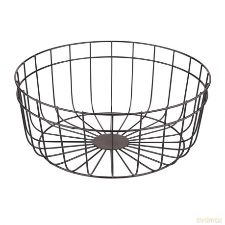 Koszyk Na Owoce Metalowy Okrągły 25x25x10 cm (Altomdesign)