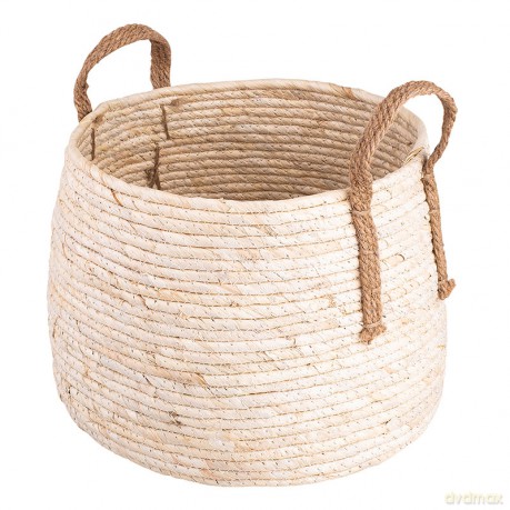 Koszyki Słomkowe Plecione Komplet 2 Szt. 26x33x24 cm 21x26x17,5 cm