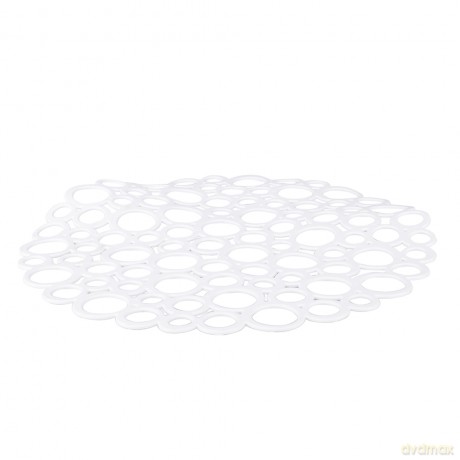 Kratka Do Zlewu Okrągła Śr.29cm Miękka Bąble Biała