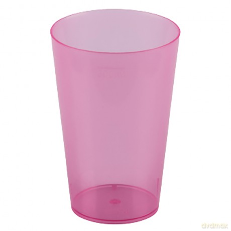 Kubek 300ml Czerwony Transparent