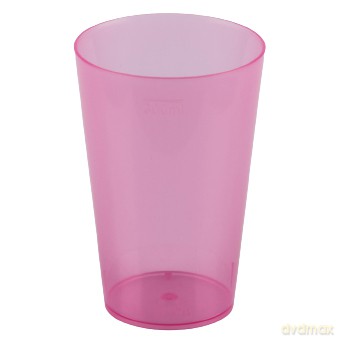Kubek 300ml Czerwony Transparent