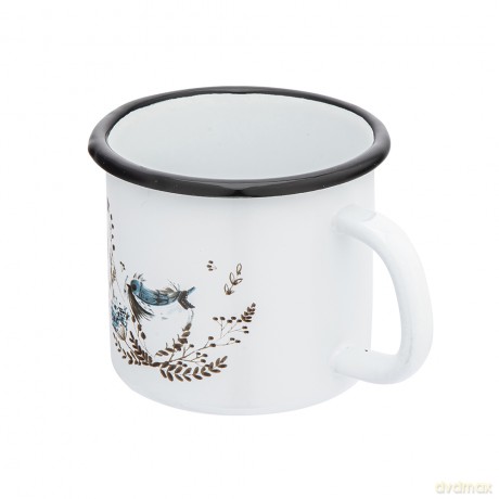 Kubek Emaliowany 0,45l Śr.9cm Wys.9cm Dek. Serenity
