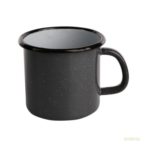 Kubek Emaliowany 0,45l Śr.9cm Wys.9cm Szary Nakrapiany