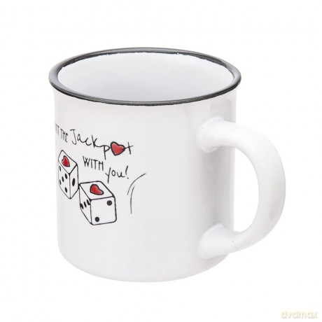 Kubek Porcelitowy Z Wywiniętym Rantem 320 Ml Dek. Jackpot