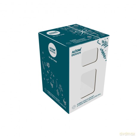 Kubek Prosty Nbc 350 Ml Z Pokrywką I Złotą Łyżeczką Dek. B Color Box