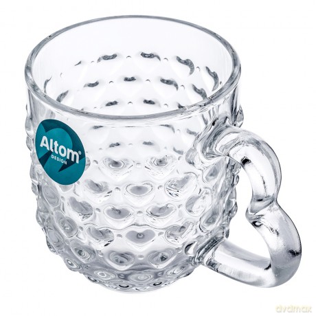 Kubek Z Uchem I Dekorem Serce 310ml