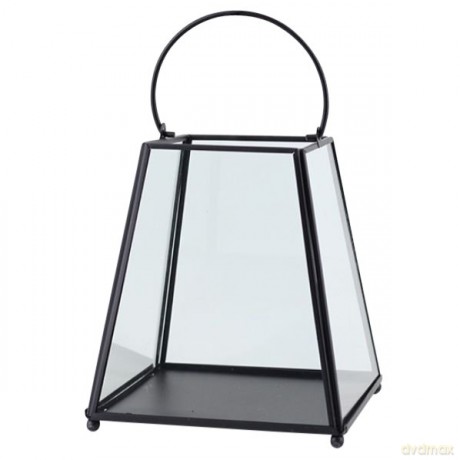 Latarenka Metalowa Stożkowa 17x17x19,5 cm