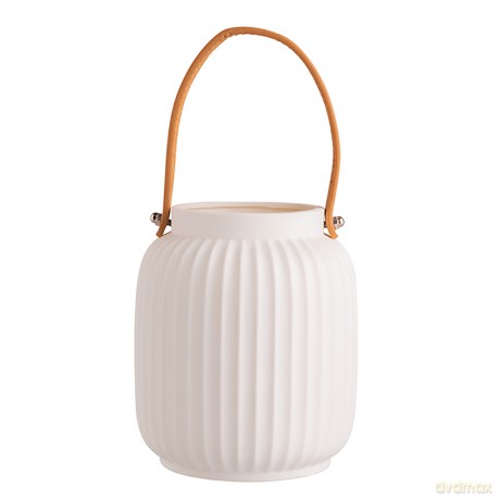 Latarenka Porcelanowa Oświetlenie Led 13x13x15,5 cm