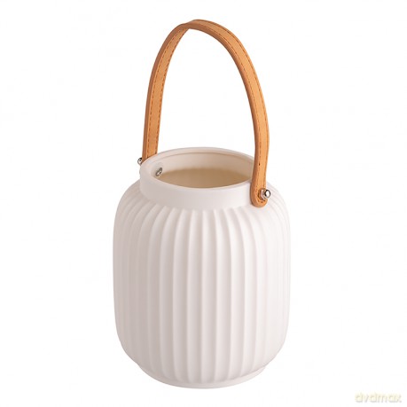 Latarenka Porcelanowa Oświetlenie Led 13x13x15,5 cm