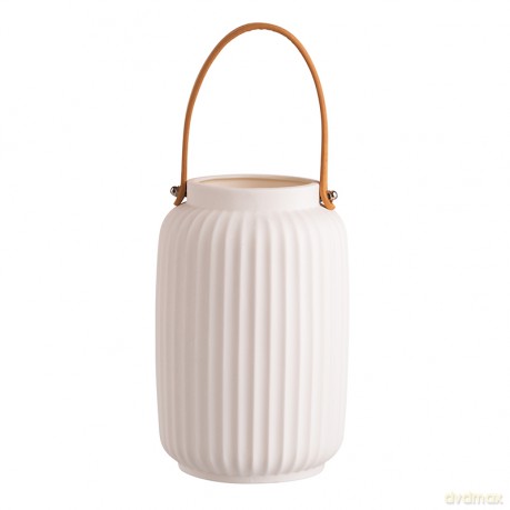 Latarenka Porcelanowa Oświetlenie Led 13x13x20 cm