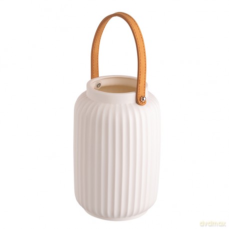 Latarenka Porcelanowa Oświetlenie Led 13x13x20 cm