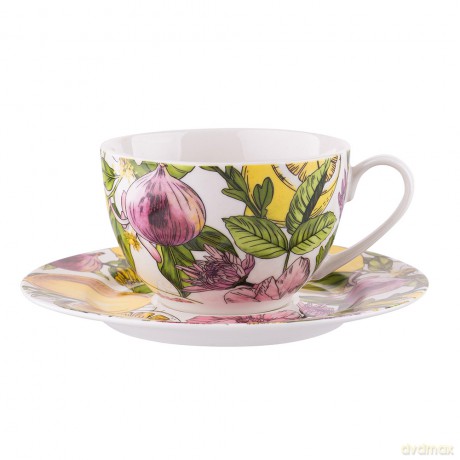 Lemon Filiżanka 200 Ml Ze Spodkiem Nbc w Opasce Pvc
