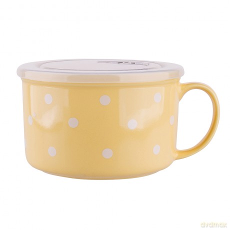Lunch Box z Uchem Nbc 680 Ml z Pokrywką Hermetyczną Waniliowy