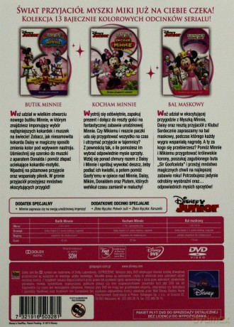 Klub przyjaciół Myszki Miki: Butik Minnie / Kocham Minnie / Bal maskowy [BOX] [3DVD] 