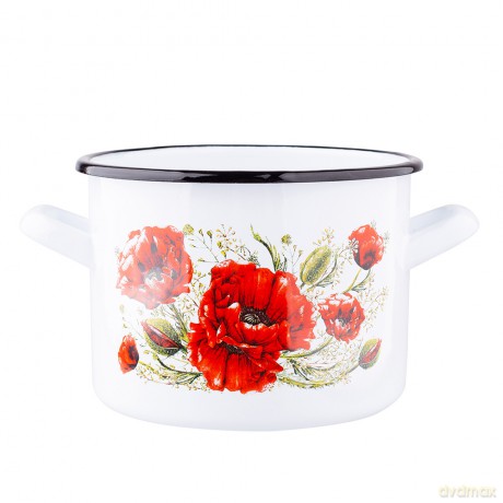 Maki Garnek Prosty 4,4l Śr.20cm Wys.15cm Biały Ps
