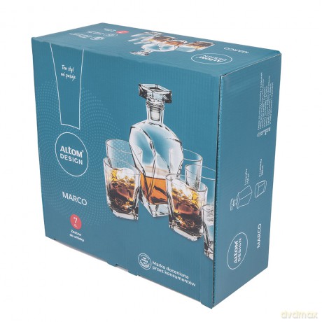 Marco Zestaw Do Whisky Karafka 0,75l + 6 Szklanek 280ml
