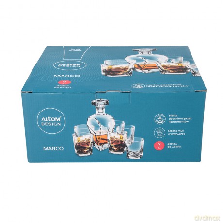 Marco Zestaw Do Whisky Karafka 0,75l + 6 Szklanek 280ml